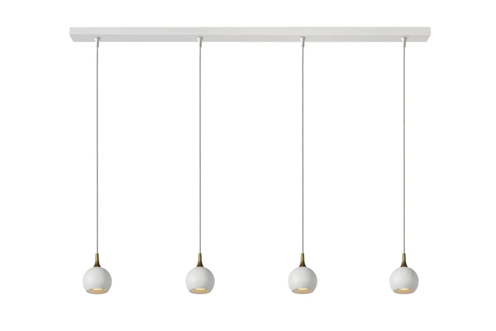 Gratis Verzending Lucide FAVORI – Hanglamp – 4xGU10 – Wit