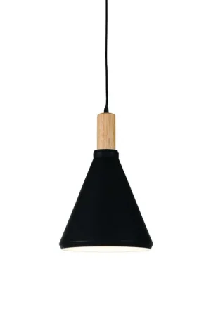 Hout/metalen hanglamp naturel/zwart L It's About RoMi Melbourne Beperkt Aanbod