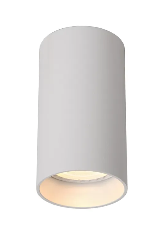 Lucide DELTO – Plafondspot – Ø 5,5 cm – LED Dim to warm – GU10 – 1x5W 2200K/3000K – Wit Premium