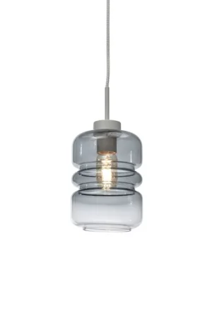 Uitverkoop Klassieke grijze hanglamp glas metaal It's About RoMi Verona