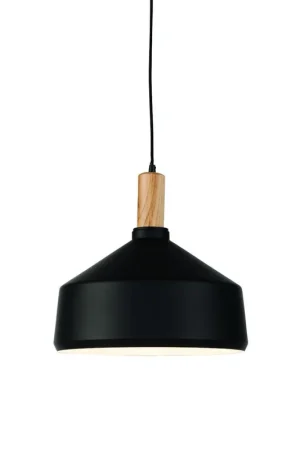 Populair Naturel/zwarte hanglamp hout/metaal M It's About RoMi Melbourne