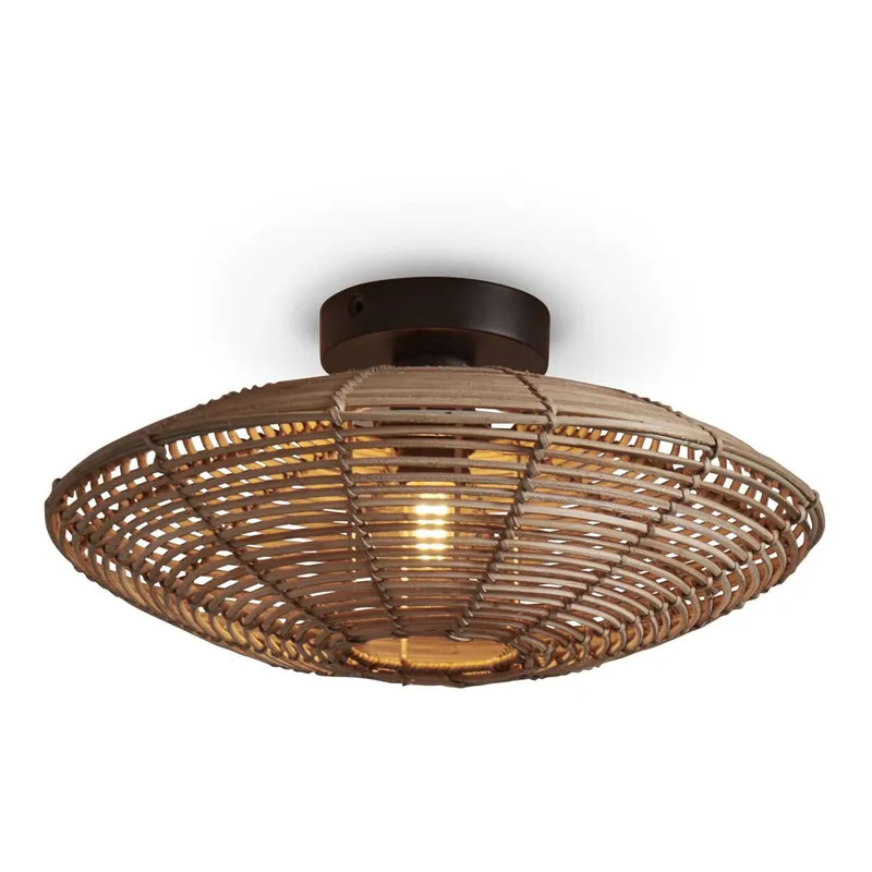 Weekendaanbieding Naturel plafonnière metaal rotan bohemian GOOD&MOJO Tanami
