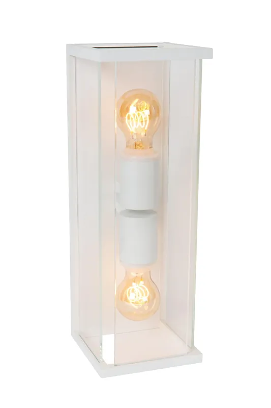 Actieprijs Lucide CLAIRE – Wandlamp Binnen/Buiten – 2xE27 – IP54 – Wit