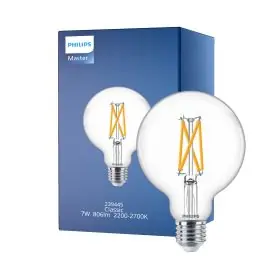 Lage Kosten Philips Classic LED Globe E27 Filament Helder 95mm 7W 806lm - 922-927 Dim To Warm | Beste Kleurweergave - Dimbaar - Vervangt 40W