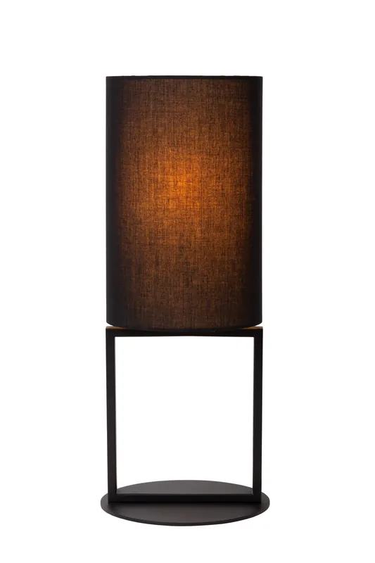 Lucide HERMAN – Tafellamp – Ø 20 cm – 1xE27 – Zwart Gratis Retour