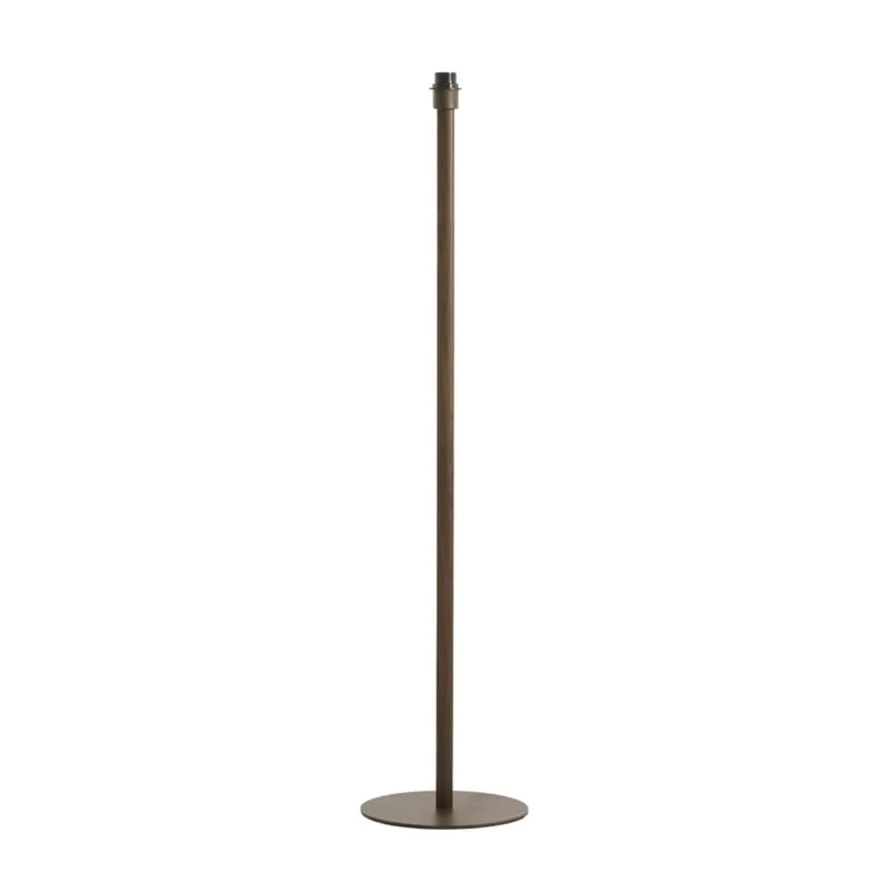 Klassieke vloerlamp donkerbruin houtlook Light & Living Cerini Betrouwbaar