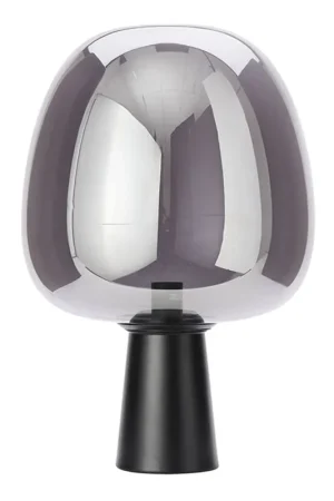 Beperkte Voorraad Retro zwarte rookglazen tafellamp Light & Living Maysony
