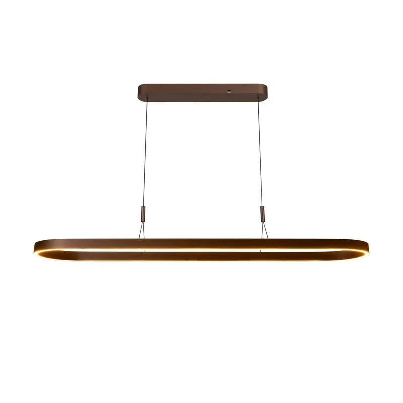 Uitverkoop Lucide LIANE – Hanglamp – LED Dimb. – CCT – 2x40W 2700K/4000K – Roest bruin | Vibes