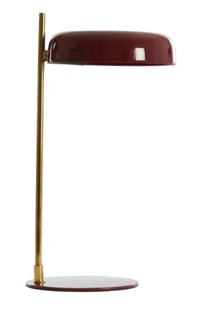 Vintage bordeaux rode bureaulamp Light & Living Maleka Direct Verzonden
