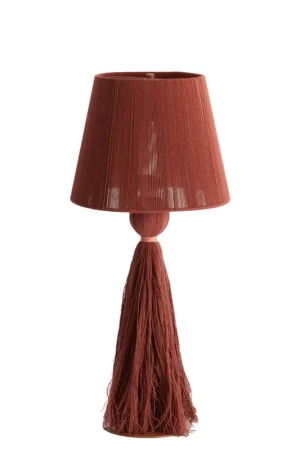 Stoffen staande lamp rood Light & Living Espino Beperkt Aanbod