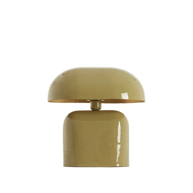 Alleen Vandaag Tafellamp in taupe met retro charme en luxe glans Light & Living Todd