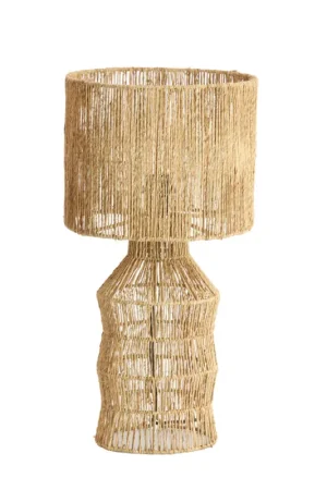 Nieuw Jute tafellamp met bohemian uitstraling natuurlijk Light & Living Tidea