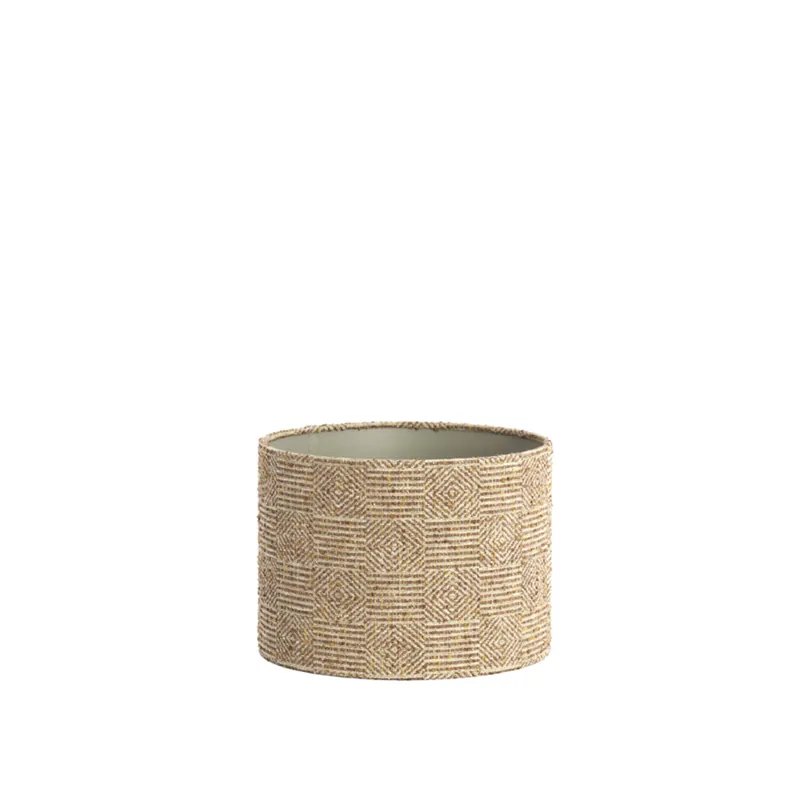 Lage Prijs Compacte bruine cilinder lampenkap Light & Living RAVI