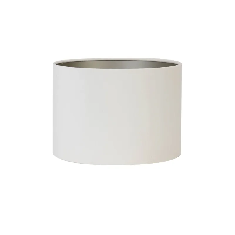 Flitsaanbieding Stoffen lampenkap wit cilindervormig Light & Living Velours