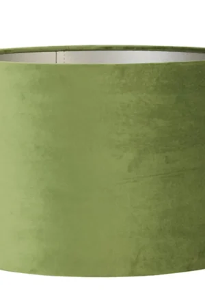 Retro groene zilveren lampenkap Light & Living Velours Direct Beschikbaar