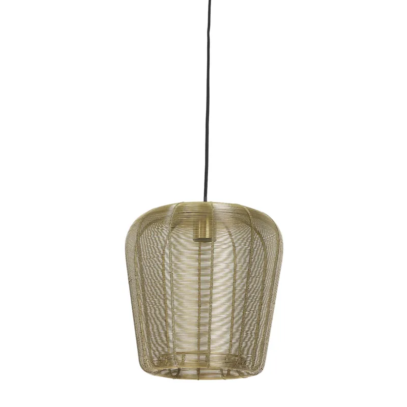 Betrouwbaar Goudkleurige metalen hanglamp voor interieur Light & Living Adeta
