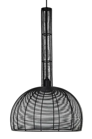 Rustieke fijnmazige zwarte hanglamp Light & Living Tartu Exclusieve Aanbieding
