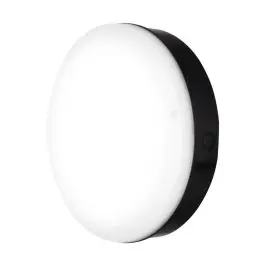 Betaalbaar Ledvance LED Bulkhead Surface 250 Zwart 10W 800lm - 830 Warm Wit | 250mm - IP65 - Bewegings- en lichtsensor