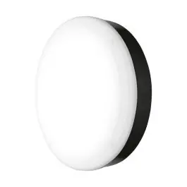 Betrouwbaar Ledvance LED Bulkhead Surface 300 Zwart 15W 1400lm - 830 Warm Wit | 300mm - IP65 - 3 uur Noodverlichting