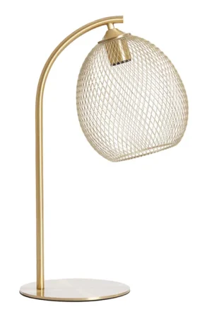 Retro gouden ronde tafellamp Light & Living Moroc Populair