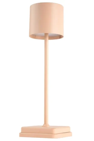 Elegante champagnekleurige tafellamp met usb Lennart Betaalbaar