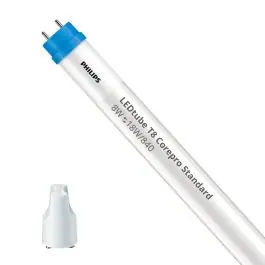 Philips LED Buis T8 CorePro (EM/Mains) Standard Output 8W 800lm - 840 Koel Wit | 60cm - Vervangt 18W Snelle Levering