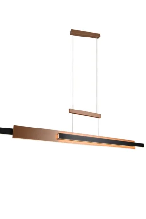 Actieprijs MUSTERRING RIVERA – Hanglamp – Coffee zwart – LED – Afstandsbediening – Dimbaar – Uitschuifbaar – In hoogte verstelbaar