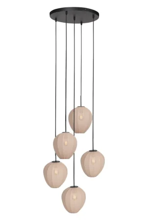 Fabrieksprijs HaloSwap 4283ZW – Zwarte hanglamp met romantische charme en warme uitstraling