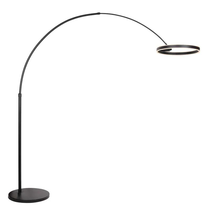 Zwarte moderne metalen vloerlamp Steinhauer Ringlux Beperkte Voorraad