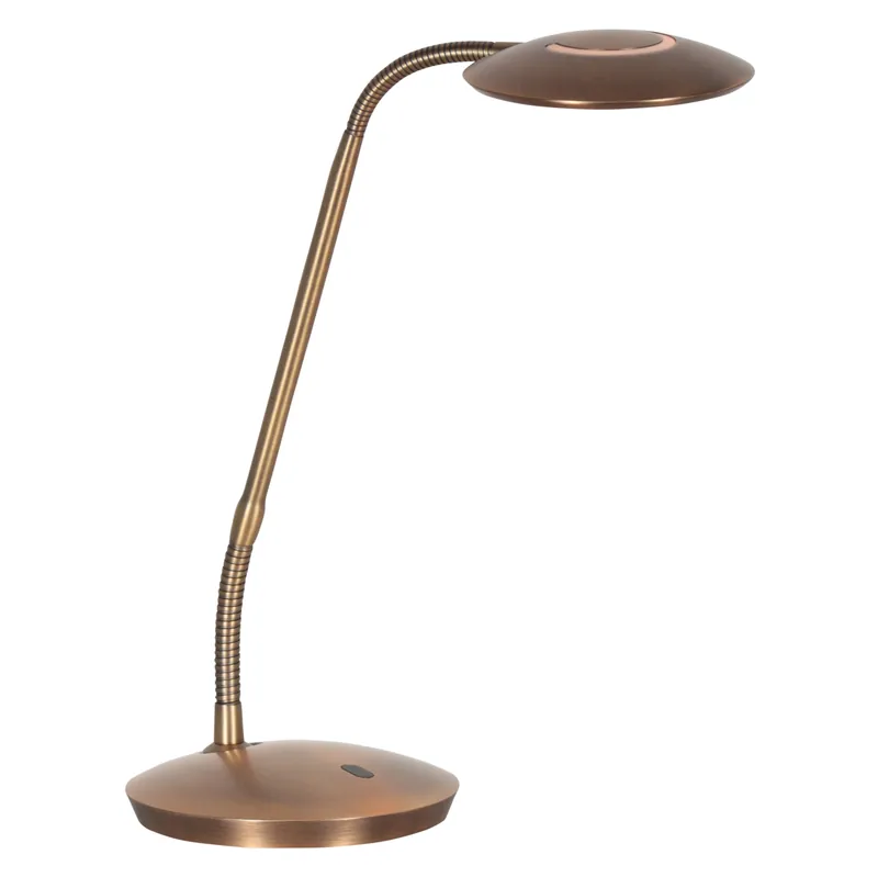 Lage Prijs Bronzen tafellamp Zenith 2 met verstelbare arm