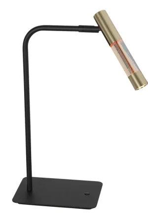 Luxe Alisio tafellamp messing met dim to warm LED Aanbieding