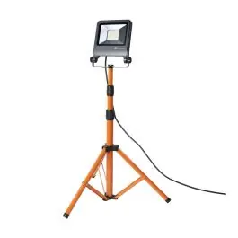 Actieprijs Ledvance LED Floodlight Bouwlamp Driepoot Donker Grijs 50W 4500lm 120D - 840 Koel Wit | IP65 - Symmetrisch