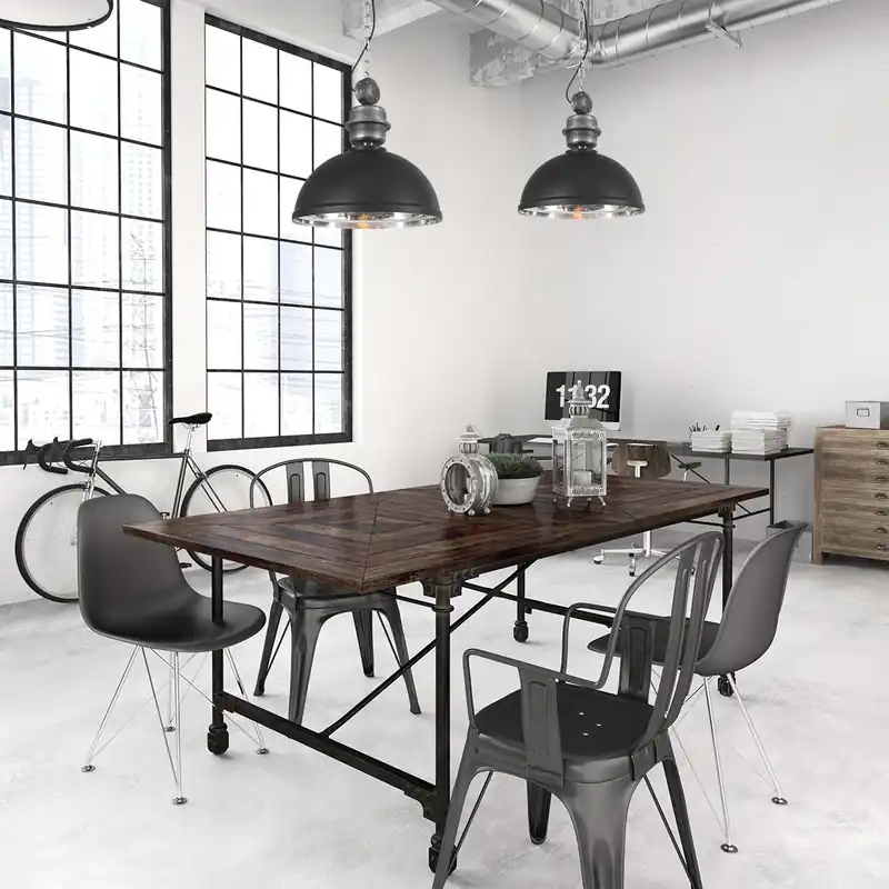 Industriële zwarte metalen hanglamp Mexlite Gaeve Gratis Retour