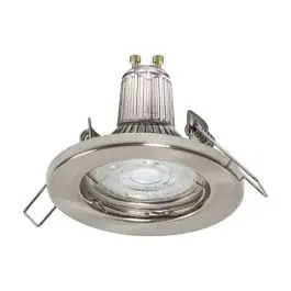 Ledvance LED Downlight Inbouw Brushed Aluminium 3x GU10 2.6W 230lm 36D - 827 Zeer Warm Wit | Set van 3 Actieprijs