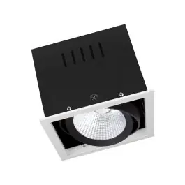 Ledvance LED Spot Vierkant Kantelbaar Zwart-Wit 30W 2700lm 36D - 830 Warm Wit | Zaagmaat 164mm Rechtstreeks Van De Fabrikant