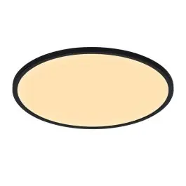 Tijdelijk Beschikbaar Nordlux LED Plafondlamp Oja 60 Zwart 38W 3000lm - 827 Zeer Warm Wit | 600mm - IP20 - 3-staps Dimbaar