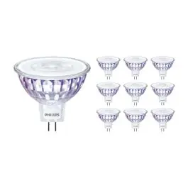 Voordeelpak 10x Philips Master Value LED Spot GU5.3 MR16 5.8W 450lm 60D - 927 Zeer Warm Wit | Beste Kleurweergave - Dimbaar - Vervangt 35W Beste Prijs