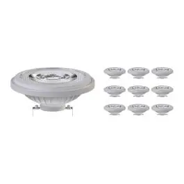 Voordeelpak 10x Noxion Lucent LED Spot G53 AR111 7.4W 450lm 24D - 930 Warm Wit | Beste Kleurweergave - Dimbaar - Vervangt 50W Bestel Nu