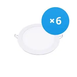 Voordeelpak 6x Bright Choice LED Downlight UltraSlim 15W 1200lm 110D - 840 Koel Wit | 190mm - Zaagmaat 175mm Gereduceerde Prijs