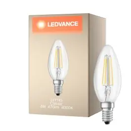 Actieprijs Ledvance Classic LED E14 Kaars Filament Helder 4W 470lm - 840 Koel Wit | Vervangt 40W
