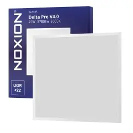 Populair Noxion LED Paneel Delta Pro V4 Aluminium/Metaal Wit 29W 3700lm - 830 Warm Wit | 60x60cm - UGR < 22