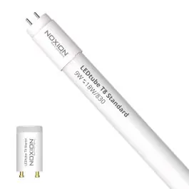 Noxion LED Buis T8 Avant (EM/Mains) Standard Output 7.5W 900lm - 830 Warm Wit | 60cm - Vervangt 18W Rechtstreeks Van De Fabrikant