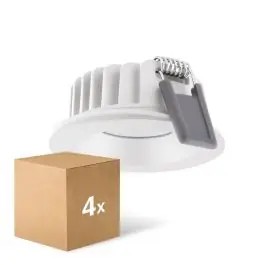 Uitverkoop Voordeelpak 4x Ledvance LED Spot Air Fix Aluminium Wit 6W 570lm 36D - 940 Koel Wit | Zaagmaat 68mm - IP65 - Beste Kleurweergave - Dimbaar