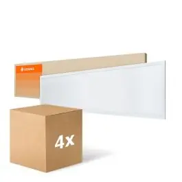 Voordeelpak 4x Ledvance LED Paneel Compact Aluminium Wit 33W 3630lm - 840 Koel Wit | 120x30cm Snelle Levering