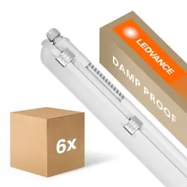 Voordeelpak 6x Ledvance LED Waterdichte Montagebalk Vochtbestendig 26W 3500lm - 840 Koel Wit | 150cm Tijdelijk Beschikbaar