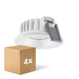 Voordeelpak 4x Ledvance LED Spot Air Fix Aluminium Wit 6W 480lm 36D - 927 Zeer Warm Wit | Zaagmaat 68mm - IP65 - Beste Kleurweergave - Dimbaar Superprijs
