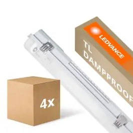 Voordeelpak 4x Ledvance LED Waterdichte Montagebalk Vochtbestendig Behuizing Performance | Geschikt Voor 1x120cm LED Buis Exclusieve Aanbieding