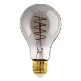 Laatste Versie Eglo LED Peer E27 Filament Smokey 4W 100lm - 820 Zeer Warm Wit | Dimbaar - Vervangt 15W