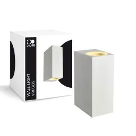 Beste Prijs D'Lite Wandlamp Vrebos Wit Up & Down | IP56 - Geschikt Voor 2x GU10