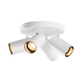 Lage Prijs Asto Tube Plafond Spot Aluminium Wit | 4x GU10 Max. 10W - Dimbaar